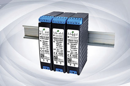 DIN rail power supply - HSA15 D series - MTM Power Messtechnik Mellenbach GmbH - DC/DC / AC/DC / dual-output