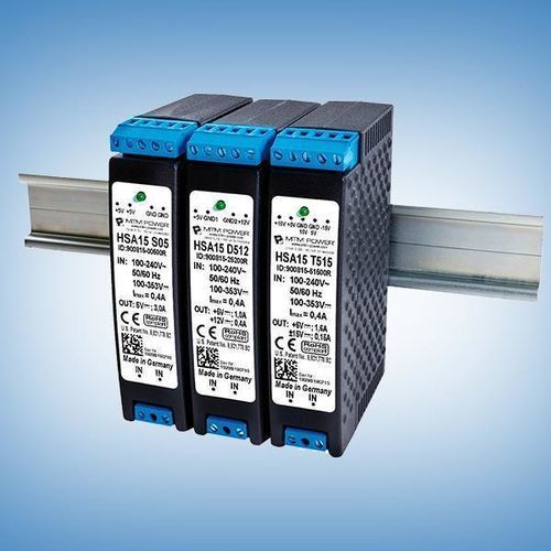 DIN rail power supply - HSA15 D15 - MTM Power Messtechnik Mellenbach GmbH - AC/DC / dual-output / CE