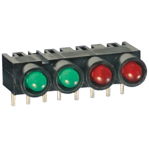 Colored LED array - 06-17. - PTR HARTMANN GmbH - horizontal / vertical / for printed circuit boards