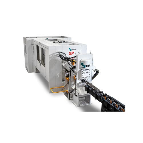 Shearing punching line - XP T series - FICEP - CNC / hydraulic / for angle pieces