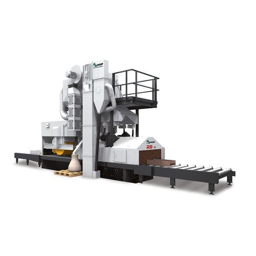 Roller conveyor shot blasting machine - RB G  - FICEP - turbine / for profiles / compact