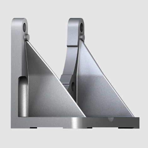 Clamping fastening bracket - PTFL - KTR - aluminium / vertical