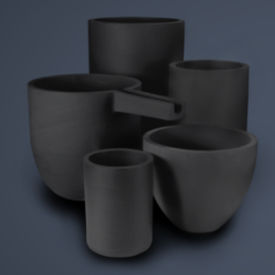 Silicon carbide crucible - Iso-Alustar Z2 - Morgan Molten Metal Systems - ceramic