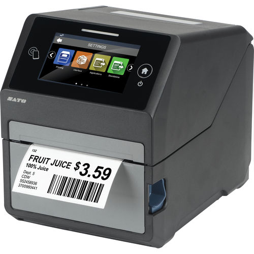 Thermal transfer label printer - CT4-LX series - SATO America - desktop / with RFID encoder / industrial