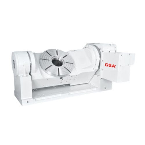 Motor-driven rotary table - CNCT-320RS - GSA TECHNOLOGY - tilting / for machining / CNC