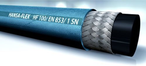 Water hose - HF 100 - HANSA FLEX AG - for steam / synthetic rubber / high-pressure