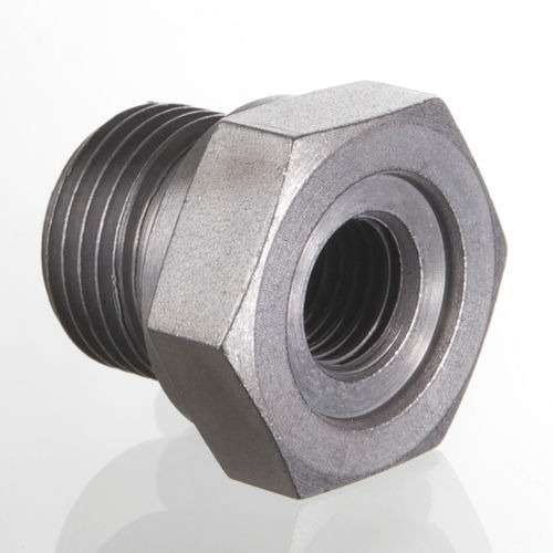 Reducing hydraulic adapter - RIK M series - HANSA FLEX AG - thread / brass / steel