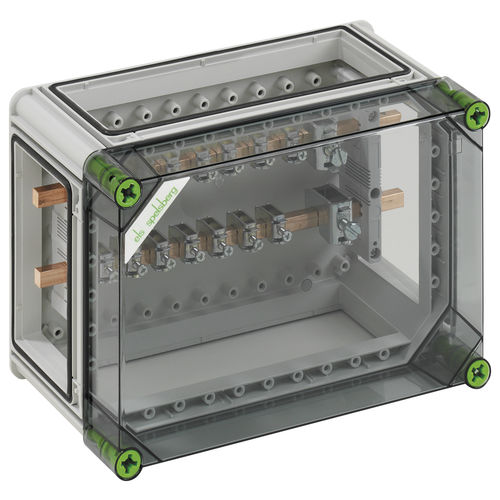 Wall-mount enclosure - GSi 123-NPE  - Spelsberg - rectangular / polycarbonate / busbar