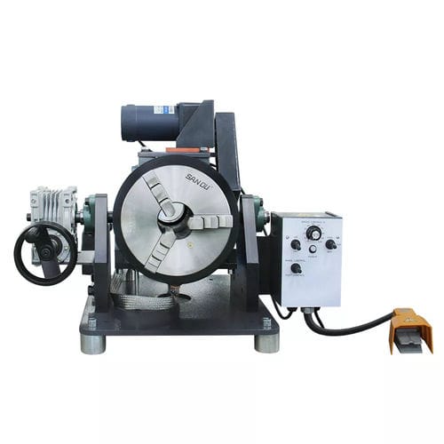 Motorized welding positioner - WP-100T  - Tengzhou Tri-Union Machinery Co., Ltd. - rotary / 2-axis