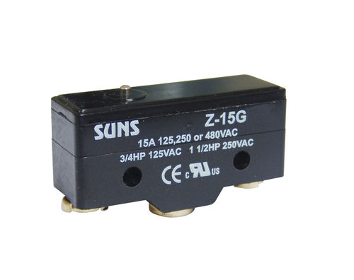 Spring micro-switch - Z-15G - SUNS - single-pole / industrial