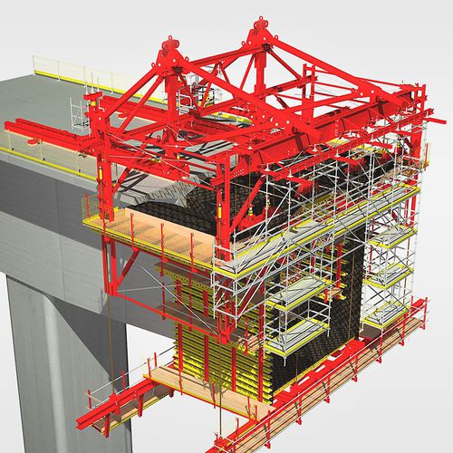 Modular formwork - VARIOKIT VBC - PERI - bridge span