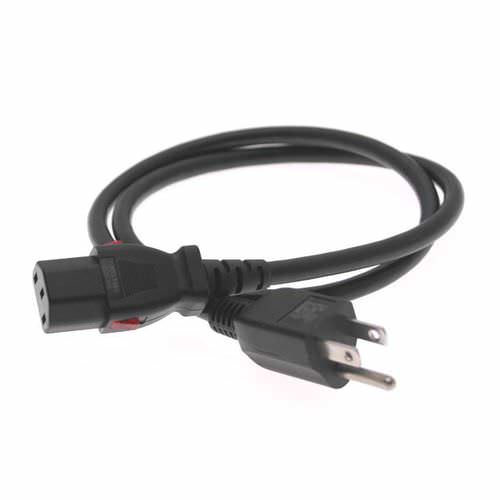 Power cord with plug - D-515-C13L-03 - Mencom Corporation