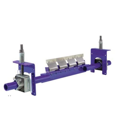 Tungsten carbide secondary conveyor belt cleaner - MHS series  - FLEXCO - stainless steel / polyurethane