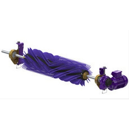 Cylindrical brush - MBC series - FLEXCO - cleaning / polypropylene / special