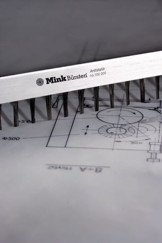 Anti-static brush - August Mink GmbH & Co. KG, Mink Bürsten - strip / protective / metal