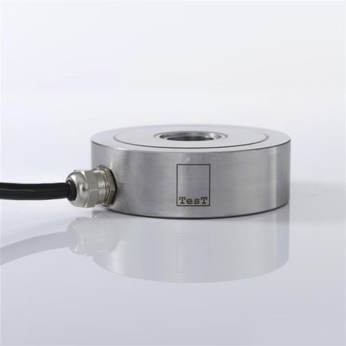 Tension/compression force transducer - 311  - TesT GmbH - doughnut-shaped / strain gauge / for calibration