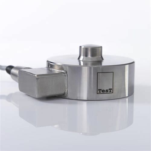 Compression force transducer - 344  - TesT GmbH - button type / for calibration / high-precision