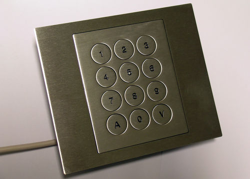 12-key keypad - NX565-09 - NICONIX - panel-mount / stainless steel / USB
