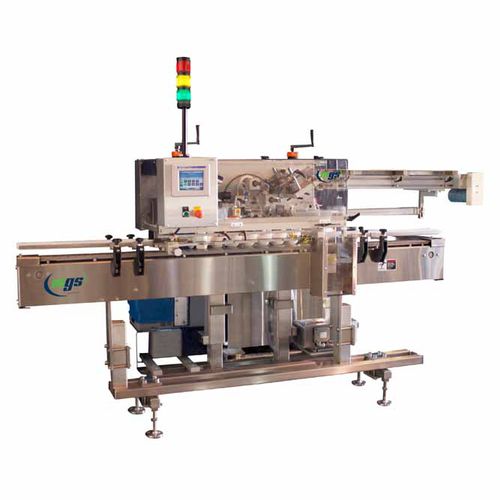 Automatic labelling machine - TopSerter II™ - MGS Machine Corporation - for the pharmaceutical industry / hot-melt glue