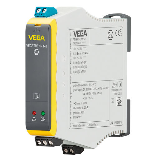 Galvanic isolator - VEGATRENN 141 - VEGA TECHNIQUE - signal / ATEX / 2-channel