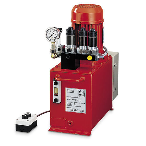 Electrically-powered hydraulic power unit - PY series - Columbus McKinnon Industrial Products - stationary / large