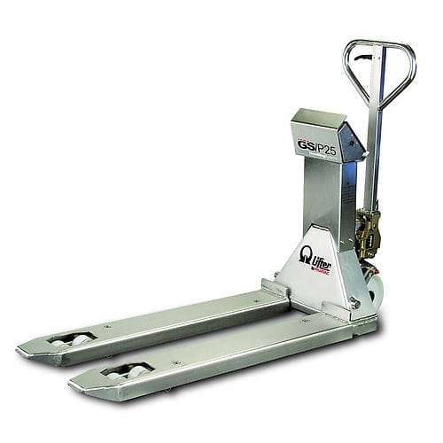 Weight indicator pallet truck - GS/P 25S4 1185x555 INOX - PRAMAC-LIFTER - hand / multifunction / compact