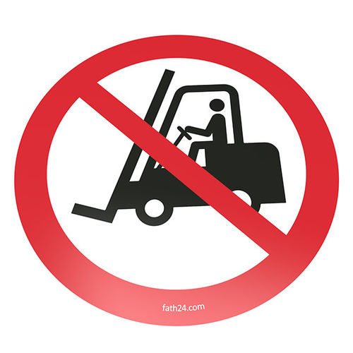 Prohibition safety sign - 0203S - FATH GmbH - obligation / for construction site
