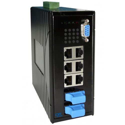 Managed switch - SWMD-I-8TX - CXR Networks - 8 ports / 10/100BaseT(X) / layer 2