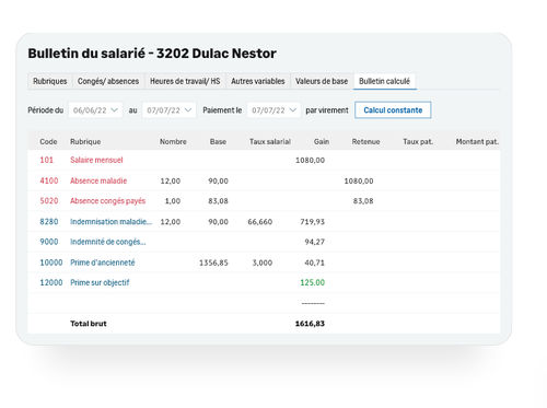Calculation software - Sage 100 Paie & RH - Sage bäurer GmbH ...