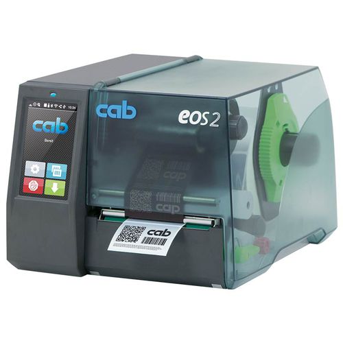 Thermal transfer label printer - EOS series - cab Produkttechnik GmbH & Co KG - direct thermal / desktop