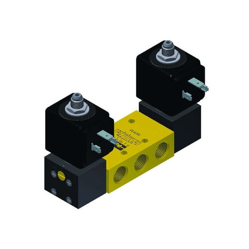 Spool pneumatic directional control valve - Parker Fluid Control Division - Europe - solenoid-operated / pilot-operated / 5/2-way