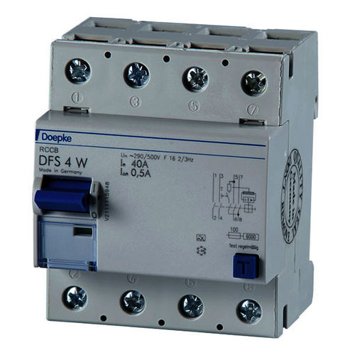 Differential circuit breaker FS 4 W 0402/0,50AC 16 2/3 Doepke