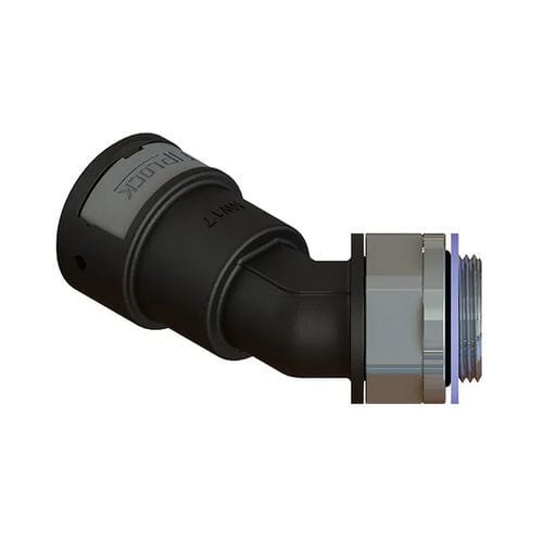 Pneumatic fitting - AAPA-MMK-S - FRÄNKISCHE Industrial Pipes GmbH & Co. KG - screw-in / 45° angle / PA6