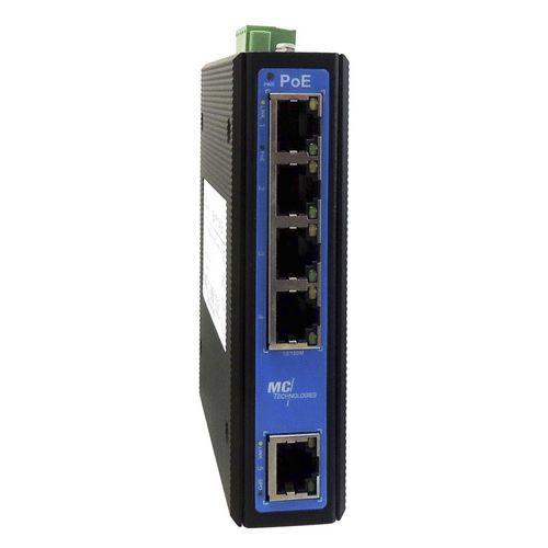 Unmanaged ethernet switch - 162941 - MC Technologies GmbH - 5 ports / 10/100BaseT(X) / DIN rail