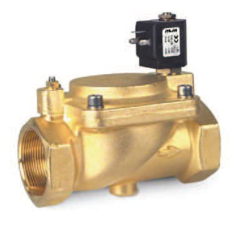 Pilot-operated solenoid valve - D223, D225  - M & M INTERNATIONAL - 2-way / NC / for water
