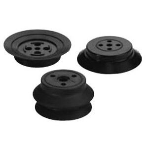 Bellows vacuum suction cup - ZP series - SMC Corporation of America - flat / urethane / NBR