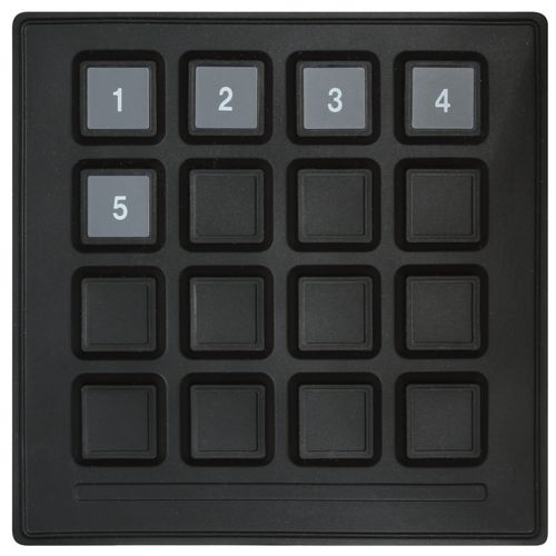 16-key keypad - 7016020 - Storm Interface - panel-mount / rubber / silicone
