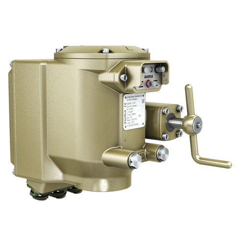 Electric valve actuator - SGM series - AUMA - manual / part-turn / IP68