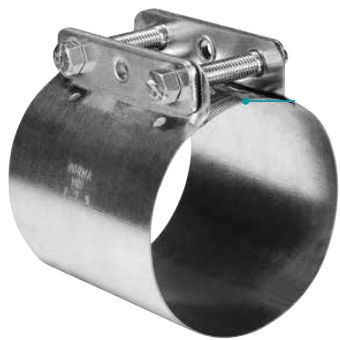 Cast iron hose clamp - BR - NORMA GROUP - T-Bolt / band / smooth