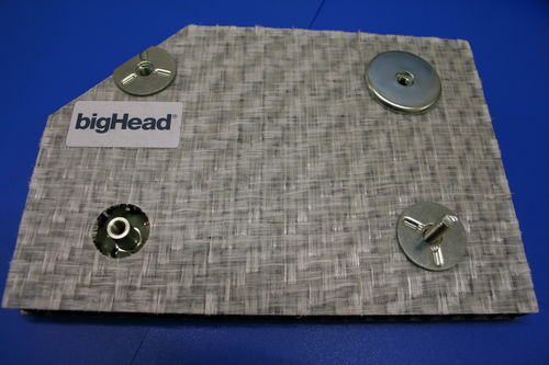 Metal insert - bigHead Bonding Fasteners - round / for sandwich panels