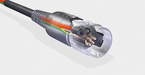 Hybrid connector - PHG - D-sub / locking / power