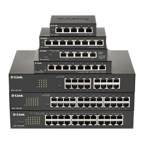 Managed ethernet switch - DGS-1100 series - D-Link® - 8 ports / 12 ports / 5 ports