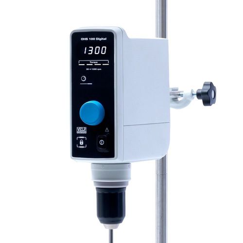 Overhead laboratory stirrer - OHS 100 series - VELP - digital / vertical / variable-speed