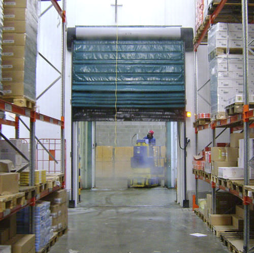 Fold-up door - frigo  - NERGECO - steel / indoor / for cold storage