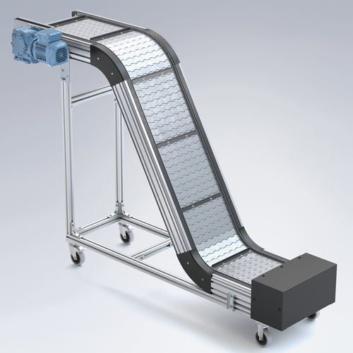 Modular belt conveyor - KFS-P 2040.86 - Maschinenbau Kitz GmbH - inclined / transport / modular