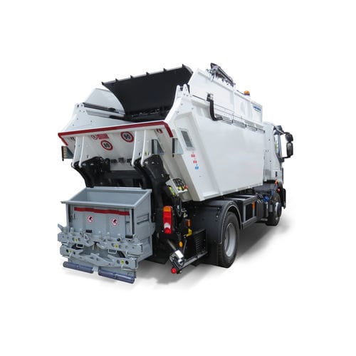 Rear-loader waste collection vehicle - ORUS Plus - Dennis Eagle - electric / with dump bed