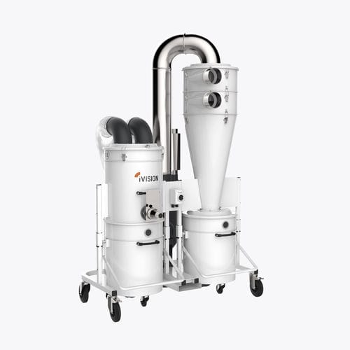 Industrial vacuum cleaner - iV CUSTOM SHOES - iVision Vacuum - dry / three-phase / pneumatic