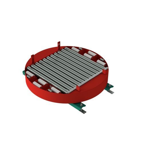 Electric turntable - PROCON P600 - project Automation & Engineering GmbH - for conveyor / with roller conveyor / high-performance