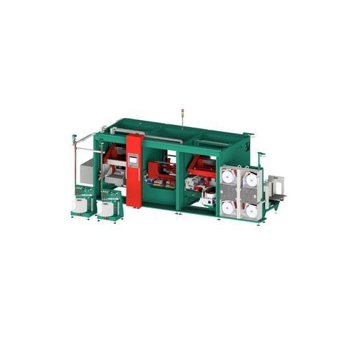 Automatic handle applicator - PROBEST - project Automation & Engineering GmbH - for the packaging industry