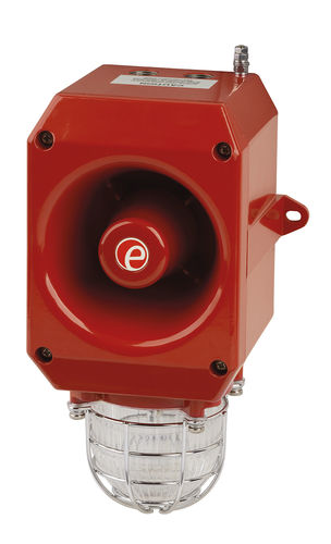 Alarm sounder with xenon beacon - D2xC1X05 - E2S Warning Signals - with signal light / explosion-proof